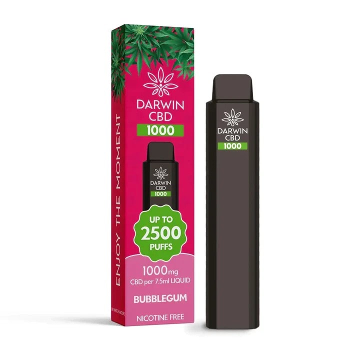 The amazing Darwin CBD Disposable vape 1000mg
