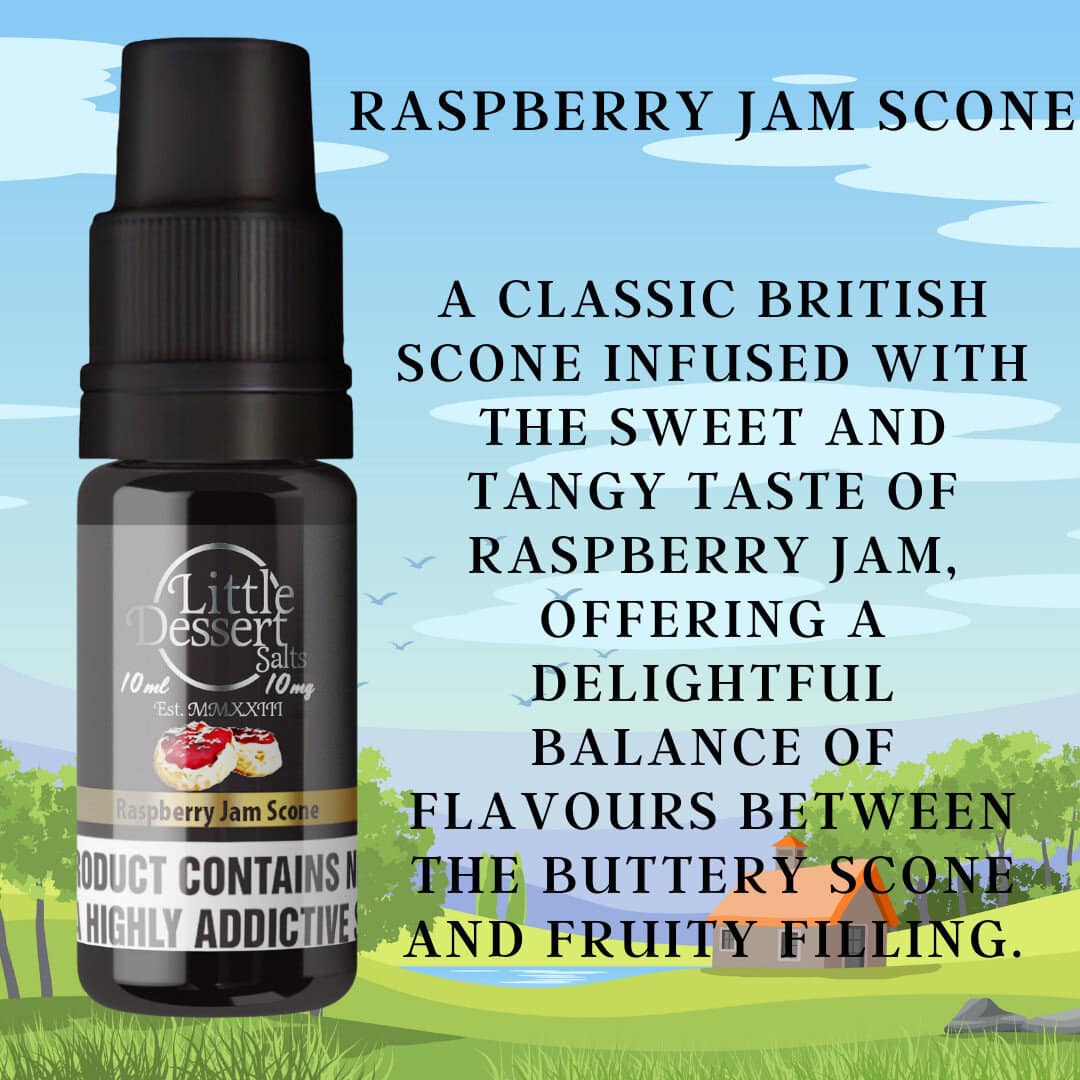little dessert salts raspberry jam scone